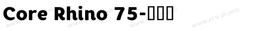 Core Rhino 75字体转换